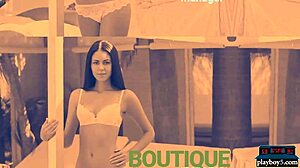 Two Very Gorgeous Brunettes Flirt With The Camera