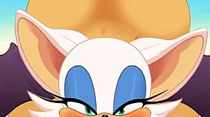 hey, rouge sucking cock and swallowing cum while ass-fucked! 😜