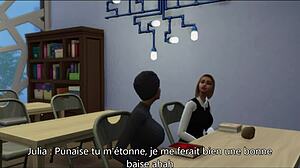 One night with my French and European roommates in The Sims 4