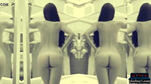 Two Very Gorgeous Brunettes Flirt With The Camera