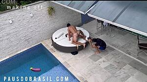 Piscineiro Juninho blows big cock