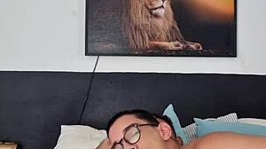 White twink gets black cock in ass after study call