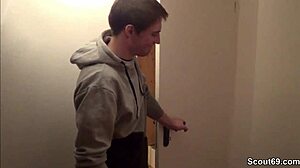 Son Catches Step-Mom And Aunt For Threesome