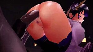 Raiden Shogun Endures Intense Gangbang