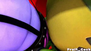 Gay sex with fruit-themed cock suckers