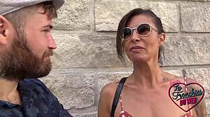 Charlotte, the flirty 40-year-old French barmaid, craves wild anal with tattoos flashing. Her brunette boobs bounce in amateur european fun