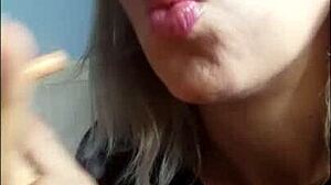 Look at this smokin' sexy hot babe in her miniskirt