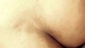 husband films wife getting fucked in kitchen by friend, cumshot inside