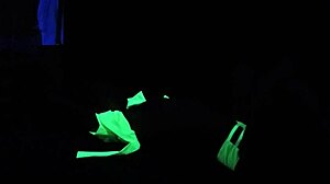 dayanara's enticing black light sex in pov