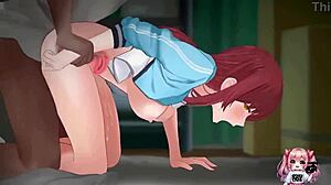 i see anime xray with step-sister in cartoon style