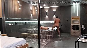 Wild Sex In Bathtub Brunette Can't Handle Big Cock