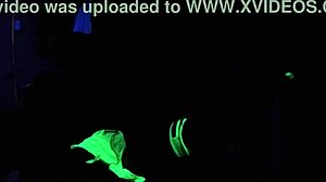 dayanara's enticing black light sex in pov