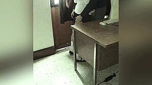 Mexican student seduces teacher in office for better grade with passionate sex