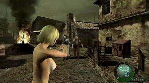 I explore ashley's nude body in resident evil 4 classico gameplay.