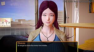 my new family plays erotic game with big tits