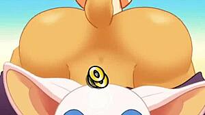 hey, rouge sucking cock and swallowing cum while ass-fucked! 😜