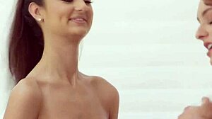 Couple Celebrates Birthday With Oiled Shower Massage