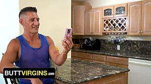 cute twink searches for his first step-daddy in virgin ass adventure