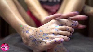 Does This Babe's Sensual Footjob Tease You?