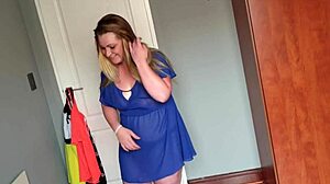 Fat Girl Plays Dress Up With Different Dresses