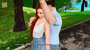 Beautiful woman with perfect body in 3D animated porn movie