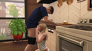 3D animated sex with teacher and student: Big cock and Juicy dick