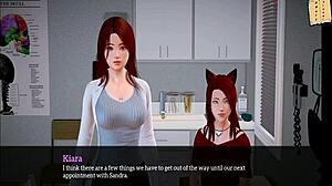 My new family 287: The animated porn video with a red-haired babe