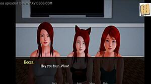 Teen 18+ with big ass plays game leading to sex in 3D anime hentai My New Family 181