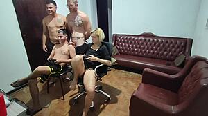 Friends reunite for chat, but end up fucking hard - want to see?