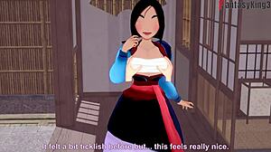 Fa mulan in a full fantasy adventure scene