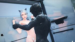 valkyrie gets intense bath fuck in 3d hentai 4k uncensored