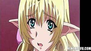 Fiesty princess transformed into a cum-drenched, titty-fucked hentai star