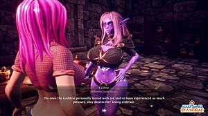 Hentai game with big-boobed milfs and squirting babes