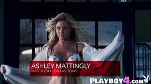 look at ashley mattingly stripping in that sexy lingerie