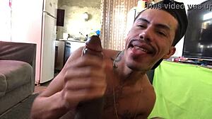 Big gay dick left my ass loose after intense fucking session