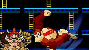 m u g e nr-18 deux - bowser koopa & donkey kong vs mario