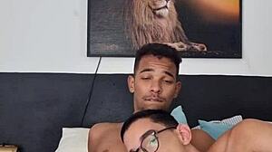 White guy gets anal sex with a big black cock