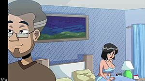 Mother in law catches me masturbating my big cock!