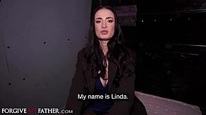 Cheating Brunette Babe In Stockings Fucked In Van By Stranger