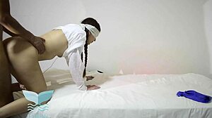 Young blonde gets her first anal sex in this video