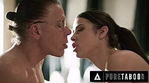 I convinced naive Kylie Rocket to give me a chance in this taboo scene