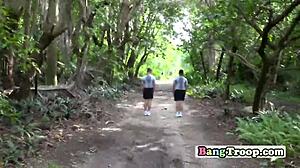 Gay Troopers Train In Woods For Public Gangbang Action