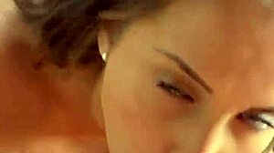 Busty teen bbw model gives backstage pov blowjob during photoshoot cumshot facial