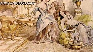 this vintage erotic illustration is so cool