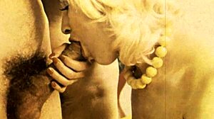 Dive into vintage porn with a hairy milf showcasing her big clit in retro interracial action.