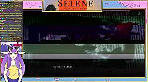 Selene reaches orgasm in this sexy monster game part.