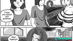 Animated hentai with huge boobs and creampie action