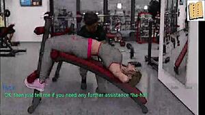 Blonde wife and stepmother with big tits tease teen