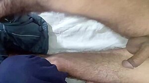 Muslim sister teases big dick with risky shaving and horny pussy rubbing.