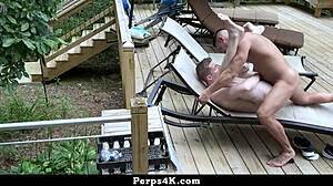 Security officer forces twink into intense deep cavity search